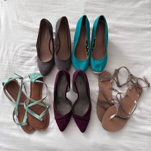Women’s 8 1/2 and 9 Bundle Shoes Heels Sandals Espadrilles Wedges